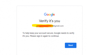 Recover your Google Account