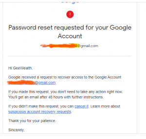 Recover your Google Account